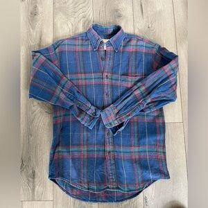 Woolrich 100% Cotton Plaid Flannel Button-Up Shirt